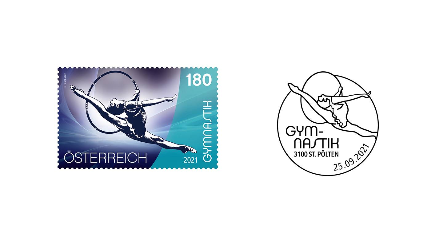 commemorative stamp september Sport and the floor – gymnastics
